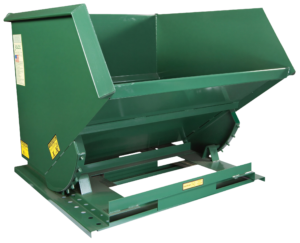 formed base self dumping forklift hopper