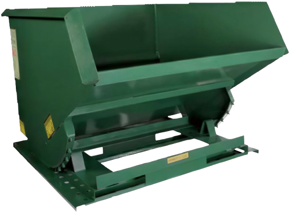 super heavy duty formed base self dumping hopper jesco