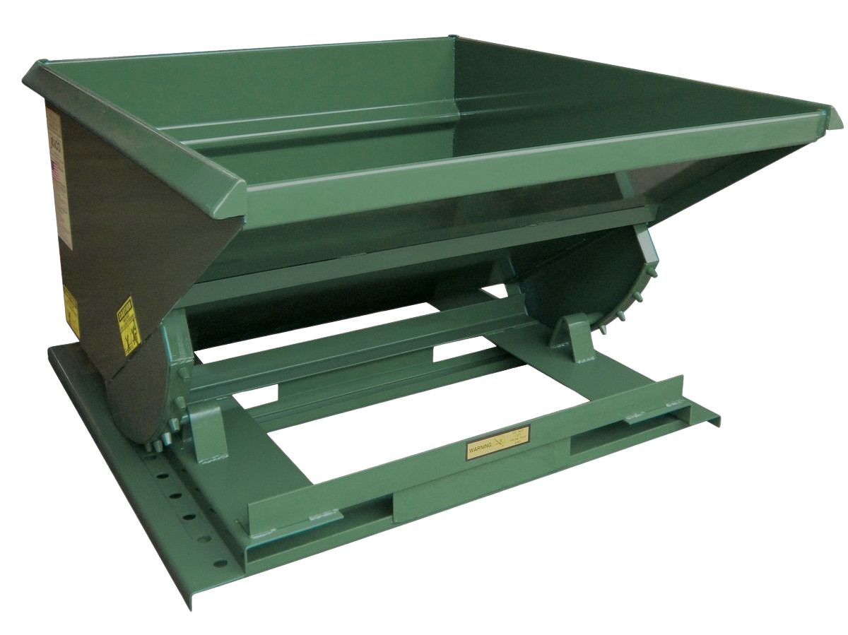 super heavy duty formed base self dumping hopper jesco